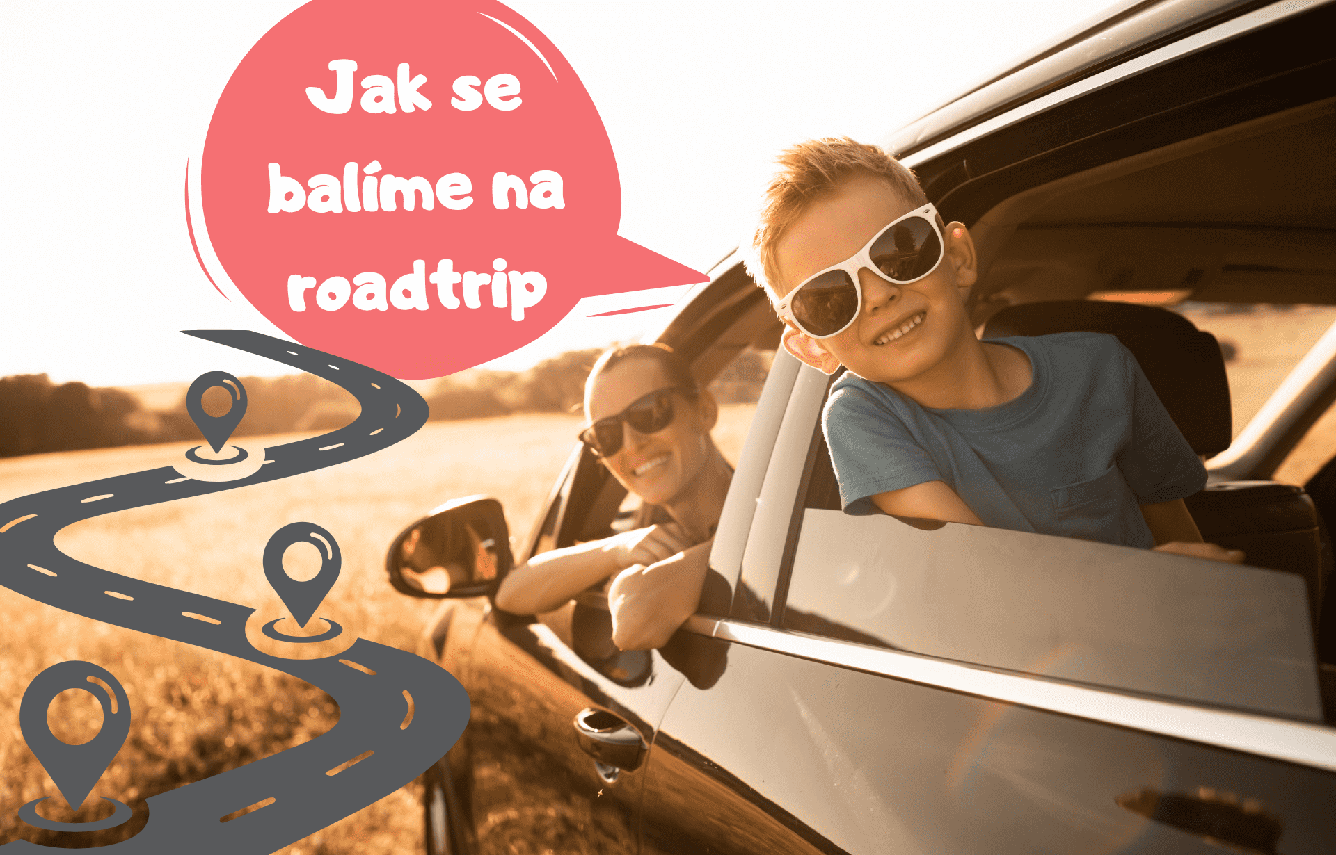 balení se na roadtrip s dětmi