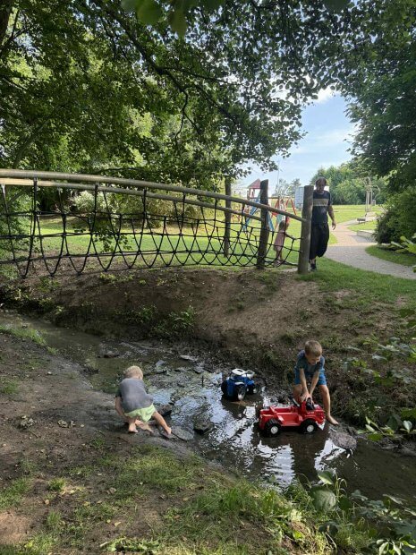 potok v Popůvkách u Brna