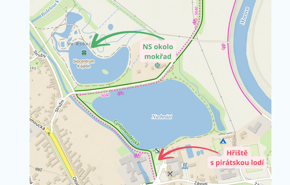 naučné stezky v JMK - Biocentrum Kojetín