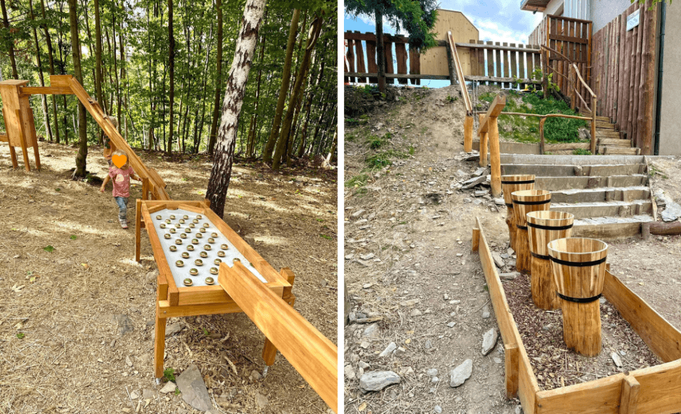 kuličkové dráhy za Brnem - resort Hrubá voda
